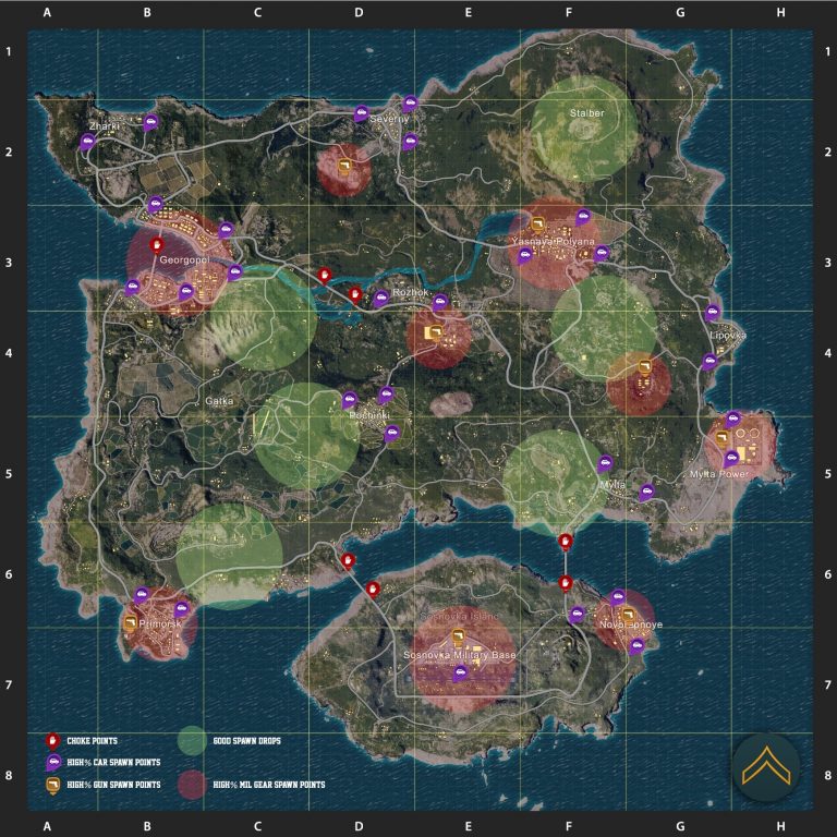 PLAYERUNKNOWN’S BATTLEGROUNDS Maps & Loot Maps, Pictures, Images